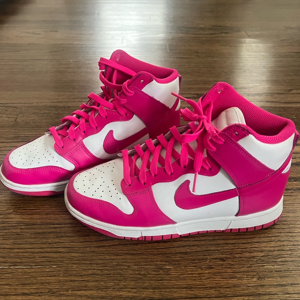 nike dunk high top - pink prime